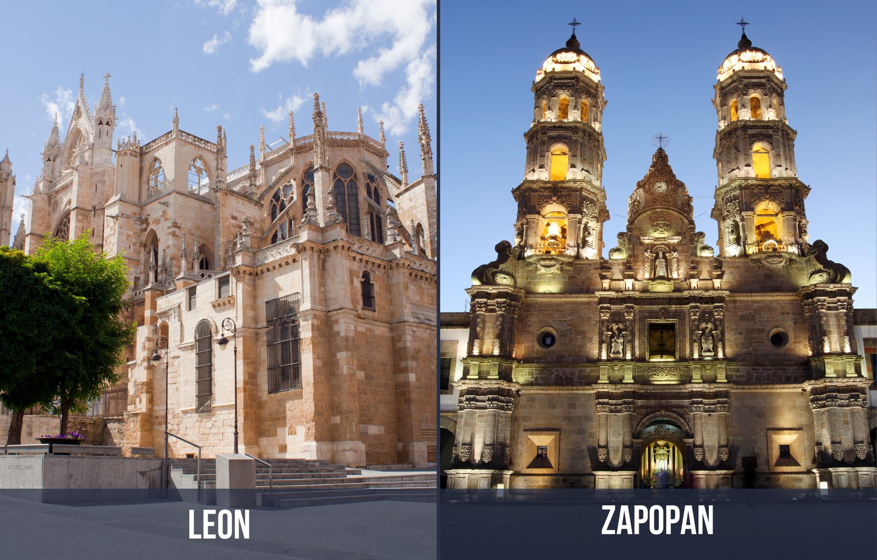 Leon and Zapopan